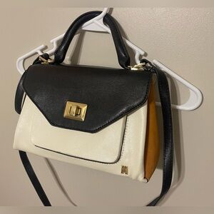 Antonio Melani Handbag- Black, White & Brown